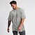 Χαμηλού Κόστους Ανδρικά μπλουζάκια casual-Ανδρικά Μπλουζάκι Πουκάμισο μεγάλου μεγέθους Σκέτο Στρογγυλή Ψηλή Λαιμόκοψη Causal Αργίες Κοντομάνικο Ρούχα Αθλήματα Μοντέρνα Ελαφριά Μυς