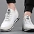 cheap Men&#039;s Sneakers-Men&#039;s Oxfords Walking Business Casual Outdoor Daily PU Breathable Lace-up Black White Slogan Summer Spring