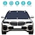 billige Bilovertræk-starfre 210*120cm magnetisk bil solsejl beskytter auto forrude solafskærmning dæksel bil forrude solskærm beskytter bil tilbehør
