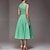 billige Historiske og vintagekostumer-50&#039;er a-line kjole retro vintage 1950&#039;er svingkjole flare kjole damekostume vintage cosplay afslappet hverdagskjole