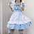 olcso Anime kosztümök-Ihlette Szerepjáték Szobalány öltözékek Anime Szerepjáték jelmezek Japán Farsang Cosplay öltönyök Ruhák Rövid ujjú Ruha Jelmez Kompatibilitás Női Lány