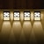 Недорогие Уличные светильники-4/8 шт. солнечные фонари для забора, светодиодные наружные водонепроницаемые фонари для палубы, садовые стены, украшение для забора, освещение, солнечный свет для ступеней