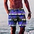 cheap Men&#039;s Shorts-Men&#039;s Board Shorts Swim Shorts Swim Trunks Coconut Tree Graphic Prints Drawstring with Mesh lining Elastic Waist Short Quick Dry Casual Daily Holiday Hawaiian Boho Red Blue Micro-elastic