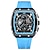 levne Quartz hodinky-curren pánské křemenné hodinky kreativní outdoorové sportovní analogové náramkové hodinky chronograf vodotěsný svítící kalendář datum silikonový pásek hodinky