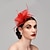 voordelige Hoeden &amp; Hoofdstukken-Dames Fascinators Voor Feest Bruiloft Speciale gelegenheden  Veer Stof Rood Roze Groen