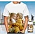 olcso férfi egyedi ruházat-férfi póló póló állat oroszlán nyakú egyedi nyomat 3D nyomtatás szabadtéri utcai rövid ujjú mintás ruházat ruházat sport divat sportruházat alkalmi