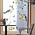 billiga Dekorativa väggstickers-ny växt grenar blommor och fåglar statisk klistermärke glas klistermärke fönster klistermärke dubbelsidig synlig dekorativ vägg klistermärke