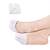 billige Bunionkorrigering-tåbeskyttere tåbeskyttere for kvinner silikon tåposer gel pads pointe sko beskyttere gel sokk pads ballett dans tåhetter med pustende hull for ball of foot metatarsal
