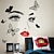 baratos Adesivos de Parede Decorativos-beleza olhos borboleta decalque da parede sala de estar fundo do quarto adesivo decorativo da parede autoadesivo decalque da parede