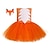 preiswerte Kostüme aus Film und Fernsehen-Tiere Fuchs Kleid Blumenmädchen Kleid Tüll-Kleider Mädchen Film Cosplay Cosplay Rot Fuchsie Orange Kindertag Maskerade Kleid