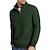 cheap Basic Sweatshirts-Men&#039;s Sweatshirt Blue Green Standing Collar Plain Print Sports &amp; Outdoor Daily Sports Streetwear Casual Fall &amp; Winter Clothing Apparel Hoodies Sweatshirts