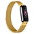 abordables Correas de reloj Fitbit-Correa de Smartwatch Compatible con Fitbit Inspire 3 Acero Inoxidable Reloj inteligente Correa Ajustable Malla Correa Milanesa Reemplazo Pulsera