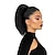 cheap Ponytails-Drawstring Ponytails for Black Women Yaki Kinky Straight Ponytail Hair Extensions 8 Inch Short Pony Tail Clip in Synthetic Ponytail Hairpiece