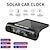cheap Head Up Display-Solar clock Solar Car Digital Clock with LCD Time Date In-Car Temperature Display for Outdoor Personal Car Part Decoration