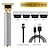 cheap Hair Removal-Hair Clippers for Men oupool Professional Cordless Hair Trimmer - Electric T-Blade Beard Trimmer Shaver Edgers Zero Gapped Mens Grooming Kit Rechargeable LCD Hair Cutting Kit - Gifts for Men(Gold)