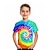 preiswerte 3D-T-Shirts für Jungen-kinderkleidung Jungen T-Shirt Tee Graphic Batik Kurzarm Rundhalsausschnitt Kinder oben Outdoor 3D-Druck Sport Modisch Cool Sommer Blau 2-13 Jahre