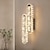 baratos Candeeiros de Parede de Cristal-luzes de parede internas cristal g24 led estilo nórdico sala de estar lojas cafés aço branco quente luz de parede 110-240v