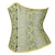 billige korsett-Rokoko Punk og gotisk Kostymer i middelalderstil Overbustkorsett Dameundertøy Bustier 14 plastbein Kostyme Dame Royal Bryllup Bryllupsgjest Voksne Korsett