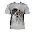 abordables novedad divertida sudaderas con capucha y camisetas-Animal Perro Perro tejonero T-Shirt Anime 3D Gráfico Para Pareja Hombre Mujer Adulto Mascarada Impresión 3D Casual Diario