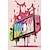 ieftine Imprimate Desene Animate-Artă de perete din anii 80 din anii 90, colorat, neon, controler pentru jucători, poster de pânză, căști fantezice, jocuri esport, pictură de perete pentru decorul camerei kawaii