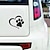 levne Dekorace a ochrana karoserie-reflexní láska srdce stopa nálepka nálepka na auto nálepky na psí tlapky vinylové nálepky na auta nákladní auta okna stěny notebooky roztomilá dekorace