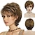 Недорогие старший парик-синтетические короткие парики для белых женщин песчаный светлый парик с челкой смешанный коричневый цвет вьющиеся парик волосы омбре пожилой парик мама