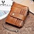cheap Card Holders &amp; Cases-HUMERPAUL Men Wallets Slim Leather Bifold Hasp Short Male Purse Coin Pouch Multi-functional Cards Wallet Chain Bag Quality