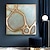 halpa Abstraktit taulut-suuri kultainen ympyrä öljymaalaus kankaalle abstrakti alkuperäinen kultaviivatekstuuri akryylimaalaus olohuoneen seinätaidetta