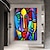 voordelige Schilderijen van mensen-kleurrijke canvas kunst handgemaakte picasso stijl olieverfschilderij moderne abstracte vrouw figuren muur foto&#039;s voor woonkamer decor
