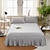 abordables Parures de draps-Couvre-lit une pièce de type jupe de lit de couleur unie couvre-lit brossé 1.8 m drap de lit double protège-matelas simmons