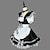 tanie Sukienki w stylu Lolita-Zainspirowany przez Cosplay Pokojówka Anime Kostiumy cosplay Japoński Karnawał Garnitury cosplay Sukienki Krótki rękaw Dodatki na szyję Kostium Na Damskie Dla dziewczynek