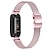 baratos Pulseiras de relógio Fitbit-Pulseira de Smartwatch Compatível com Fitbit Inspire 3 Inspire 2 / Inspire HR / Inspire Aço Inoxidável Relógio inteligente Alça Ajustável Com Transparência Mulheres Homens Pulseira Estilo Milanês