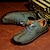 abordables Chaussures à la main pour homme-Homme Oxfords Chaussures décontractées pour hommes Grandes Tailles Chaussures faites à la main Chaussures de confort Marche Rétro Vintage Décontractées Chinoiserie Extérieur du quotidien Cuir
