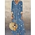 cheap Maxi Dresses-Women&#039;s Casual Dress Print Dress Spring Dress Long Dress Maxi Dress Fashion Streetwear Floral Print Outdoor Daily Vacation V Neck 3/4 Length Sleeve Dress Loose Fit Light Pink White Yellow Summer