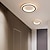voordelige Plafondlampen-led-plafondlamp 1-lichts 20cm ringontwerp inbouwlampen silicagel aluminium plafondlamp voor gang veranda bar creatieve loft balkonlampen warm wit/wit 110-240v