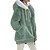 voordelige Vage Sweatshirts-Dames Kleurenblok Teddy Sherpa-fleece Lange mouw Col Capuchon Normale tops Dagelijks gebruik Casual Vetoketju Zak Paars Zwart Wit Leger Groen Bordeaux Lente Herfst Winter