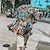 abordables camisas de campamento para hombres-Hombre Camisa camisa hawaiana Cráneos Gato Caballo Estampados Collar Cubano Negro Azul Piscina Caqui Exterior Casual Manga Corta Estampado Ropa Deportes Moda Ropa de calle Design