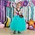 baratos Vestidos de Festa-Vestidos gráficos impressos em 3D de unicórnio arco-íris sem mangas para meninas vestido maxi doce princesa para crianças festa de performance para ocasiões especiais malha