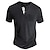 billiga Casual T-shirts för män-Herr Henleytröja T-tröja Slät Henley Gata Semester Kortärmad Knapp Ficka Kläder Mode Designer Grundläggande