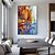 baratos Pinturas de Paisagens-pintura a óleo artesanal lona decoração da arte da parede moderna abstrata paisagem urbana para decoração de casa rolou sem moldura pintura não esticada