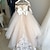 abordables Robes à Fleurs pour Filles-Enfants Fille Robe de demoiselle d&#039;honneur Robe de fête Couleur unie manche longue Utilisation Mariage Soirée Maille Princesse Doux Maille Mi-mollet Robe Fourreau Robe en Tulle Eté Printemps Automne