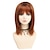 cheap Older Wigs-Short Ombre Blonde Wig with Bangs Layered Straight Bob Synthetic Wigs for Women Mixed Blond Wig with Dark Roots Natural Looking Daily Party Wig