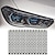 tanie Dekoracja i ochrona karoserii samochodu-Samochód Starfire w kształcie plastra miodu naklejki samochodowe modyfikacja tylnego światła spersonalizowana folia osłaniająca tylne światło