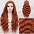 cheap Synthetic Lace Wigs-Realistic Long Wave Copper Red Color Natural Looking High Temperature Fiber Synthetic Lace Front Wigs For Women Wigs