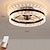Недорогие Потолочные светильники с вентилятором-потолочный вентилятор со световым кольцом в виде круга, 22 дюйма, приложение&amp;amp; дистанционное управление, таймер&amp;amp; 3-х светодиодный потолочный вентилятор со светодиодной подсветкой, современный