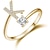 tanie rekwizyty do fotobudki-pierścionek biżuteria kreatywny pierścionek damski regulowany pierścień otwierający pierścionek z 26 literami
