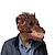 Χαμηλού Κόστους σκηνικά φωτοθάλαμου-Κινητό στόμα μάσκα δεινοσαύρου ζώου λευκή μάσκα λάτεξ δράκου για ενήλικες τρομακτικό τυραννόσαυρος rex κάλυμμα κεφαλής