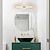 billige Toiletbelysning-led vaskelampe vandtæt ip20 23,6&quot; spejllys moderne hvid minimalistisk badeværelseslampe aluminium jern badeværelse væglampe vægmontering lysarmatur
