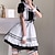 cheap Anime Costumes-Inspired by Cosplay Maid Costume Anime Cosplay Costumes Japanese Carnival Cosplay Suits Dresses Short Sleeve Dress Costume For Women&#039;s Girls&#039;