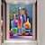 cheap Still Life Paintings-Oil Painting 100% Handmade Hand Painted Wall Art On Canvas Wine Bottle Colorful Vertical Still Life Modern Home Decoration Decor Rolled Canvas No Frame Unstretched